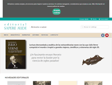 Tablet Screenshot of editorialsapereaude.com